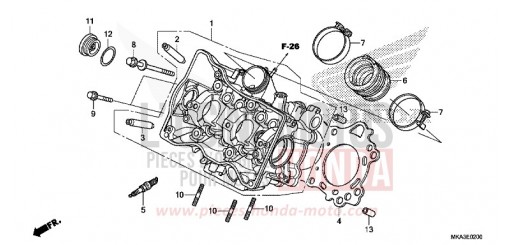 CYLINDER HEAD NC750XAH de 2017